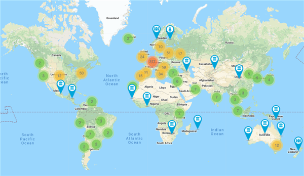 Global Blockchain Initiative Map